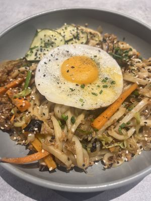 Yakisoba udon  at Kind Kitchen in Porto