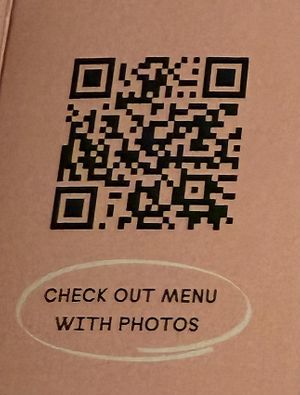 The QR code menu 🙃  at Kind Kitchen in Porto