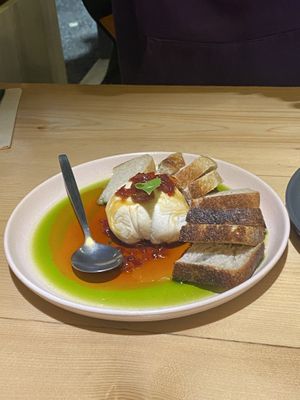 Burrata  at Kind Kitchen in Porto