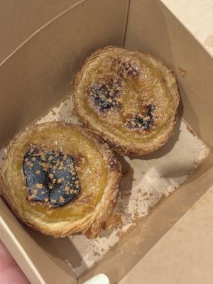Vegan pastel de nata  at Kind Kitchen in Porto