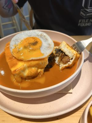 Francesinha   at Kind Kitchen in Porto