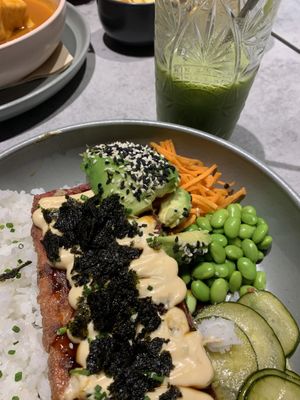 Teriyaki “salmon"  at Kind Kitchen in Porto