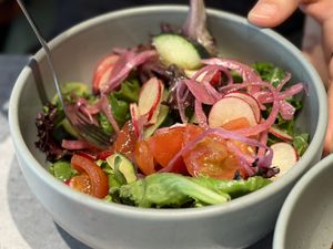 side saladd  at Kind Kitchen in Porto