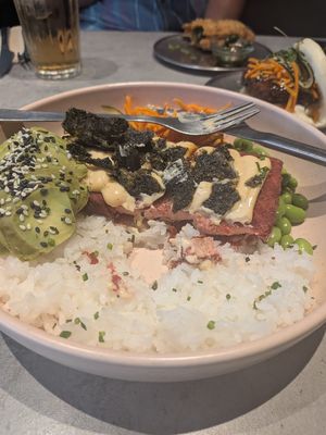 Salmon bowl (veg) at Kind Kitchen in Porto