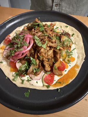 Mushroom Shawarma  at Kind Kitchen in Porto