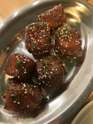 Tofu nuggets  at Kind Kitchen in Porto