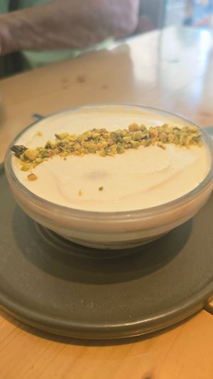 Pistachio tiramisu at Kind Kitchen in Porto