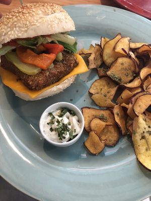 Seitanschnitzel at Kind Kitchen in Porto