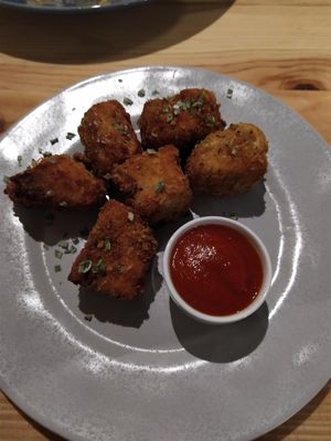 Tofu nuggets at Kind Kitchen in Porto