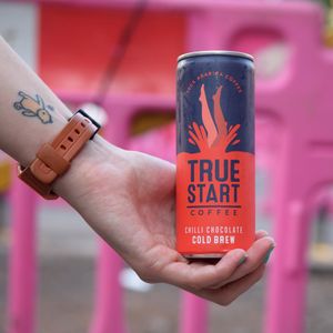 Chilli Chocolate Cold Brew at Peace by Piece Vegan Vending in Manchester