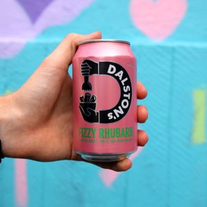 Dalston's Fizzy Rhubarb Soda at Peace by Piece Vegan Vending in Manchester