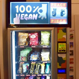 VEGAN SNACKS! at Peace by Piece Vegan Vending in Manchester