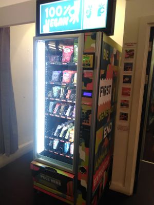 2nd floor. Snacks around 3£ each but good options.  at Peace by Piece Vegan Vending in Manchester
