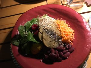 Vegan bowl at TeDuKtu in Tirana