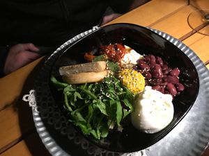 Vegetarian bowl at TeDuKtu in Tirana