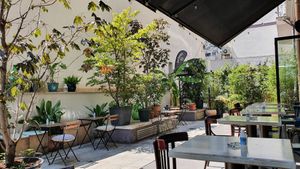 Courtyard at TeDuKtu in Tirana