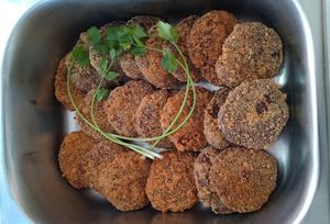 Carne soya empanizado at 3V Comida Taiwanesa Vegetariana in San Salvador