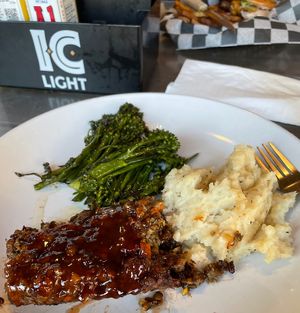 Vegan lentil loaf. Absolutely delicious!  at Falls City Pub in Ohiopyle