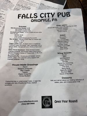   at Falls City Pub in Ohiopyle