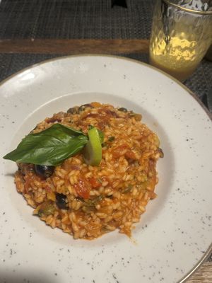 Vegan risotto  at Pastabar in Budva