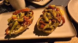 Bruschetta vegan at Pastabar in Budva