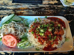 Chicken Tonkatsu at Cafe Nord in Essen