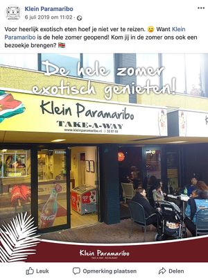 Surinaams Restaurant in Assen  at Klein Paramaribo in Assen