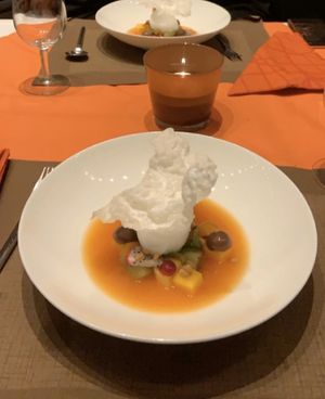 exotische Früchte Dessert at MythenForum in Schwyz