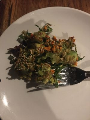Crispy rice with avocado main at Butcher & Bee in Nashville