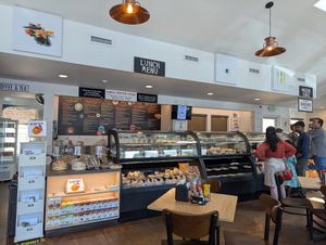 Order counter and lunch menu at LA Bakery in Carson City
