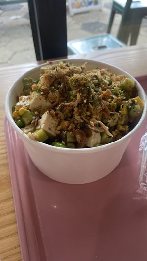 Custom tofu bowl  at Pacific Counter in St Petersburg