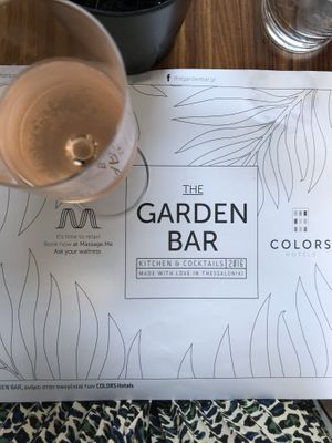a bit of wine at The Garden Bar in Thessaloniki
