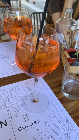 Aparol Spritz at The Garden Bar in Thessaloniki