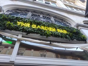 Outside at The Garden Bar in Thessaloniki