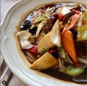 Sweet and sour vegetables at Wen Zhou Specialties in Thessaloniki