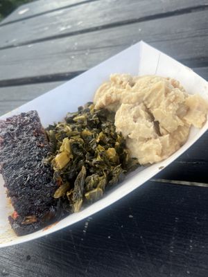 Vegan soul food dinner  at Squash the Beef in Cleveland