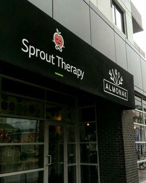 Outside at Almonak in Halifax