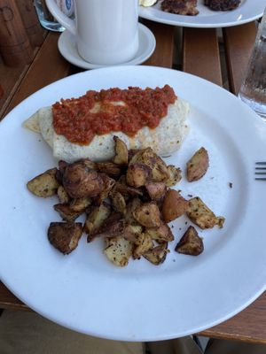 Vegan burrito  at The Homesteader Cafe in Kansas City