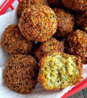 Falafel with tzatziki sauce!  at The Original Mickey's Igloo in Kingston