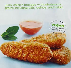 vegan seven grain chick’n strips  at The Original Mickey's Igloo in Kingston