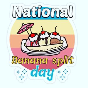 creamy almond milk soft serve banana splits!  at The Original Mickey's Igloo in Kingston