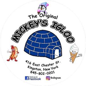 our logo at The Original Mickey's Igloo in Kingston
