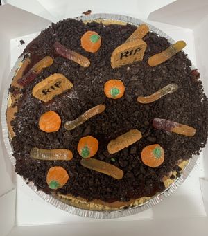 Halloween Chocolate Ice Cream Dirt Pie (even the toppings were plant-based - they were checked & specifically sourced) I appreciate the extra effort!!  at The Original Mickey's Igloo in Kingston