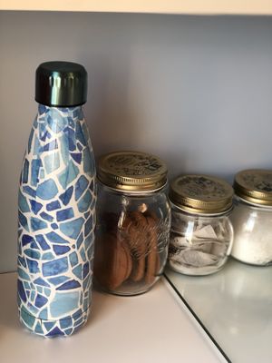 Selection of biscuits, tea and coffee with plant milk of choice (I had oat!) at Weymouth Vegan B&B in Weymouth