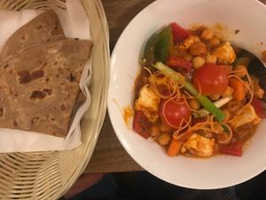 Tofu & chickpeas  at Masala Galley in Eaglehawk