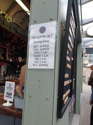 Opening hours at The Cuppie Hut in Norwich