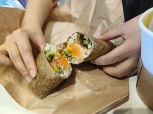 Egg avocado wrap at Foody lohas Cafe in Ulaanbaatar