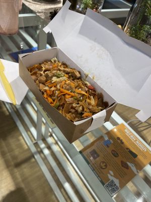 Vegan tsuivan. Mongolian traditional food. Love it  at Foody lohas Cafe in Ulaanbaatar