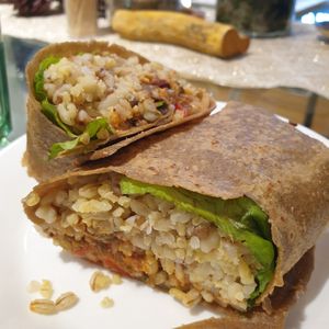 bean wrap at Foody lohas Cafe in Ulaanbaatar