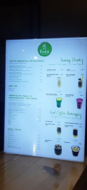  at Foody lohas Cafe in Ulaanbaatar